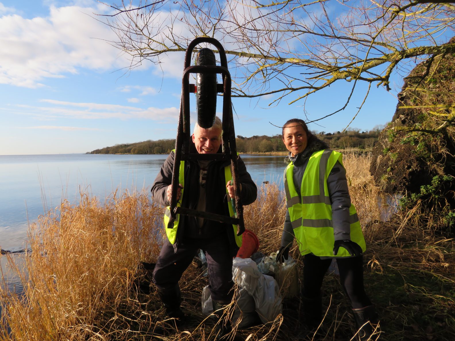 LOUGH SHORE PROBLEMS WITH PLASTIC NOT JUST AT CHRISTMAS