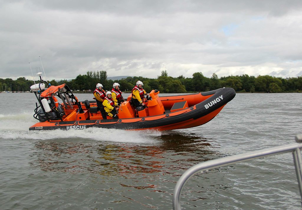 Lough Neagh Rescue boat on Lough Neagh